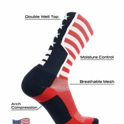 Hot Sale ๐คฉ TCK Stars And Stripes Perimeter Crew ๐งฆ Socks ๐ Basketball ๐งฆ Socks ๐ฅฐ 7 TCK Stars And Stripes Perimeter Crew Socks Basketball Socks