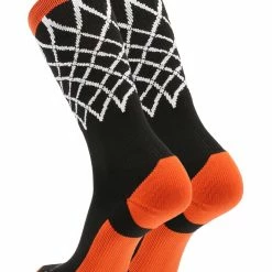 MadSportsStuff Elite Basketball Socks With Net Crew Length - Made In The USA
