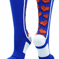 MadSportsStuff Crazy Love Basketball Hearts Crew Socks Basketball Socks