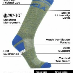 TCK UCLA Bruins Socks Victory Parade Crew Length All Schools