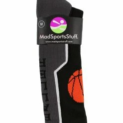 Flash Sale ๐คฉ MadSportsStuff Baller ๐ Basketball ๐งฆ Socks With ๐ Basketball Logo Crew Length ๐งจ 17 MadSportsStuff Baller Basketball Socks With Basketball Logo Crew Length