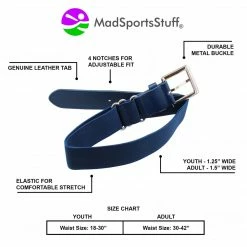 Brand new ๐ MadSportsStuff โพ Baseball Belts โพ Baseball Belt ๐ฅ Softball Belt Adjustable - Boys Men ๐ง Girls ๐ฉ Women - Youth And Adult Sizes ๐ฅ 24 MadSportsStuff Baseball Belts Baseball Belt Softball Belt Adjustable - Boys Men Girls Women - Youth And Adult Sizes