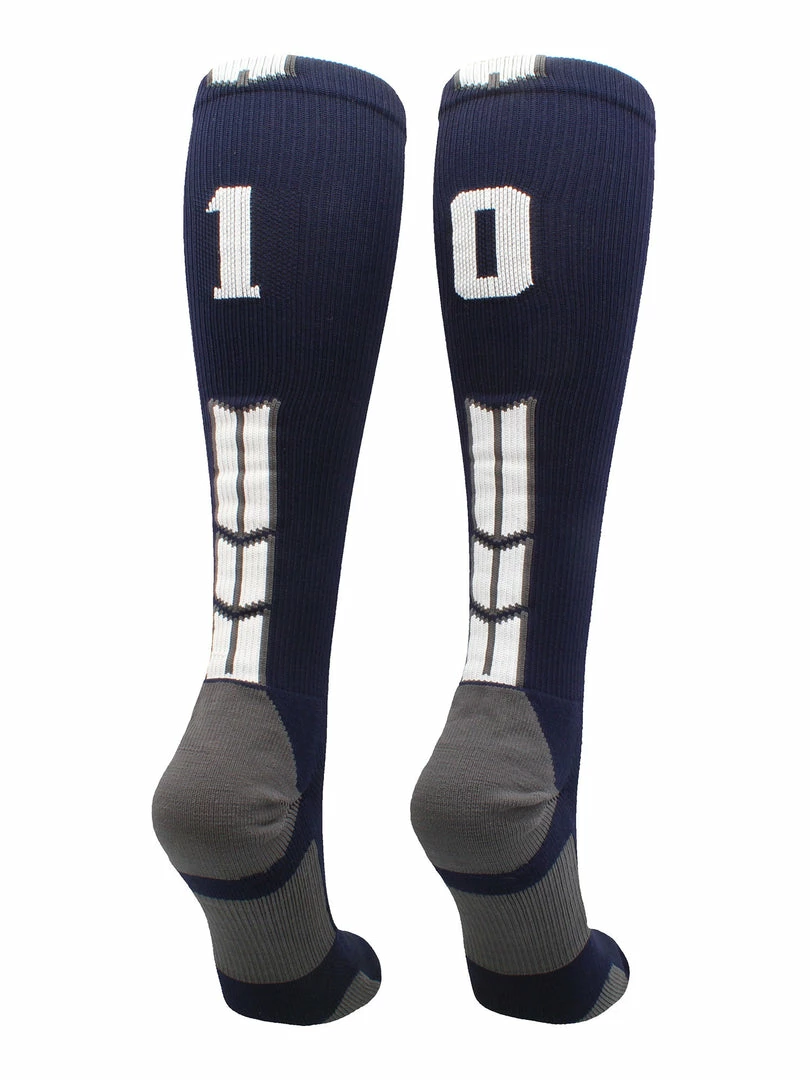 Best Sale ๐คฉ MadSportsStuff Navy Player ID Custom Number Over The Calf ๐งฆ Socks For ๐ฅ Softball โพ Baseball Football Boys And ๐ง Girls โจ 71 MadSportsStuff Navy Player ID Custom Number Over The Calf Socks For Softball Baseball Football Boys And Girls