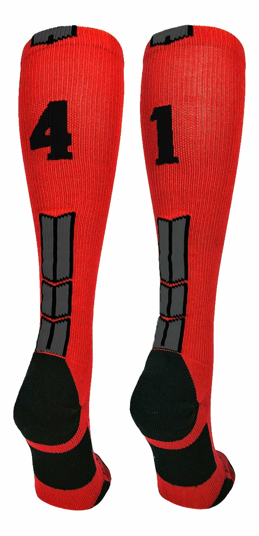 Wholesale π₯° MadSportsStuff βΎ Baseball 𧦠Socks Red And Black Player ID Custom Number Over The Calf 𧦠Socks For π₯ Softball βΎ Baseball Football Boys And π§ Girls π 89 MadSportsStuff Baseball Socks Red And Black Player ID Custom Number Over The Calf Socks For Softball Baseball Football Boys And Girls