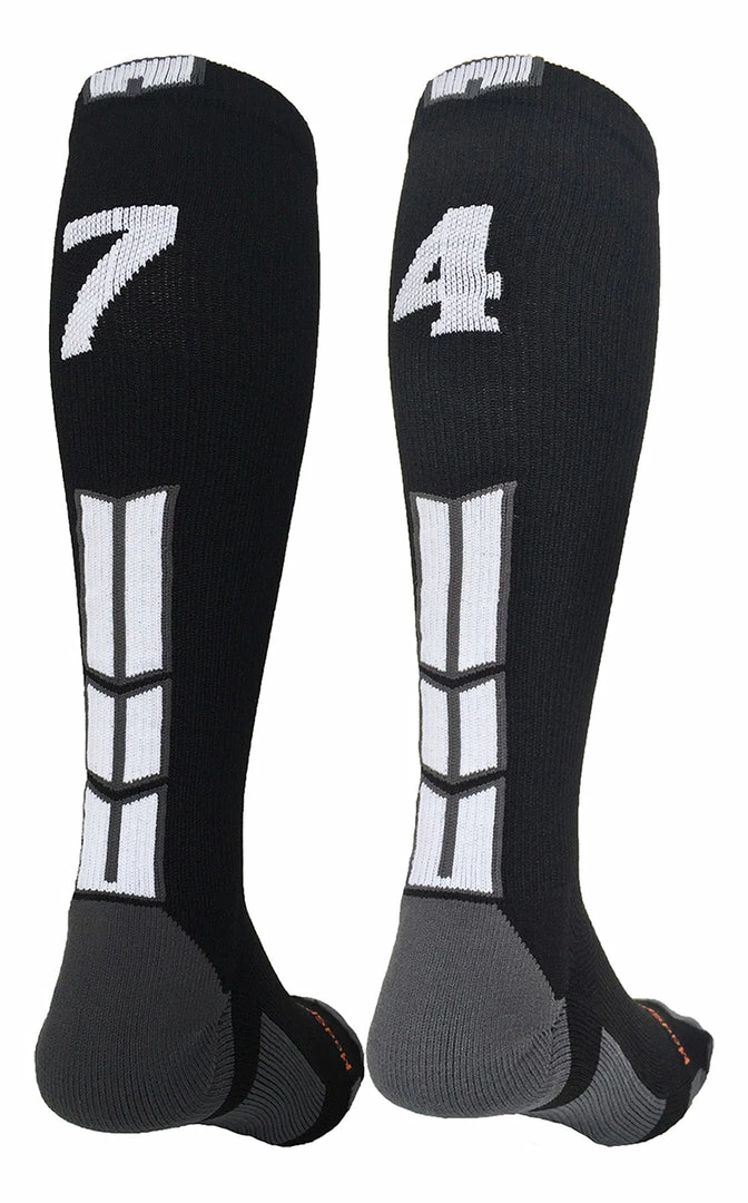 Outlet โ MadSportsStuff ๐ฅ Softball ๐งฆ Socks Black Player ID Custom Number Over The Calf ๐งฆ Socks For ๐ฅ Softball โพ Baseball Football Boys And ๐ง Girls ๐ 31 MadSportsStuff Softball Socks Black Player ID Custom Number Over The Calf Socks For Softball Baseball Football Boys And Girls