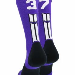 Brand new ๐ฅฐ MadSportsStuff Purple Player ID Custom Number Crew ๐งฆ Socks For ๐ Basketball Lacrosse Volleyball Boys And ๐ง Girls ๐ 197 MadSportsStuff Purple Player ID Custom Number Crew Socks For Basketball Lacrosse Volleyball Boys And Girls