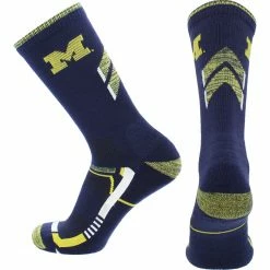 TCK Michigan Wolverines Socks University Of Michigan Wolverines Champion Crew Socks