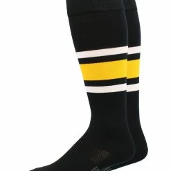 MadSportsStuff Dugout 3 Stripe Baseball Socks Over The Calf Length Pattern E