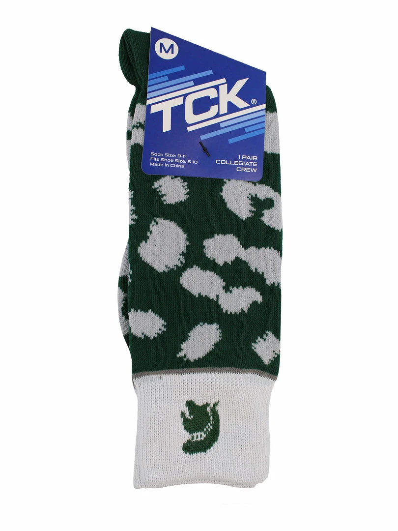 New ๐ TCK Michigan State Spartans ๐งฆ Socks ๐ฉ Womens Savage Crew ๐งฆ Socks ๐ฅฐ 4 TCK Michigan State Spartans Socks Womens Savage Crew Socks