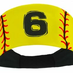 MadSportsStuff Softball Headband For Girls With Jersey Number (numbers 00-39) Headbands