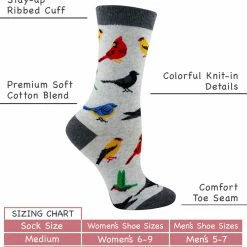 New โจ WHD Backyard Bird ๐งฆ Socks For ๐ฉ Women Gift For Bird Lovers ๐ 7 WHD Backyard Bird Socks For Women Gift For Bird Lovers