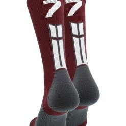 Best deal ๐คฉ MadSportsStuff Maroon Player ID Custom Number Crew ๐งฆ Socks For ๐ Basketball Lacrosse Volleyball Boys And ๐ง Girls ๐งจ 156 MadSportsStuff Maroon Player ID Custom Number Crew Socks For Basketball Lacrosse Volleyball Boys And Girls