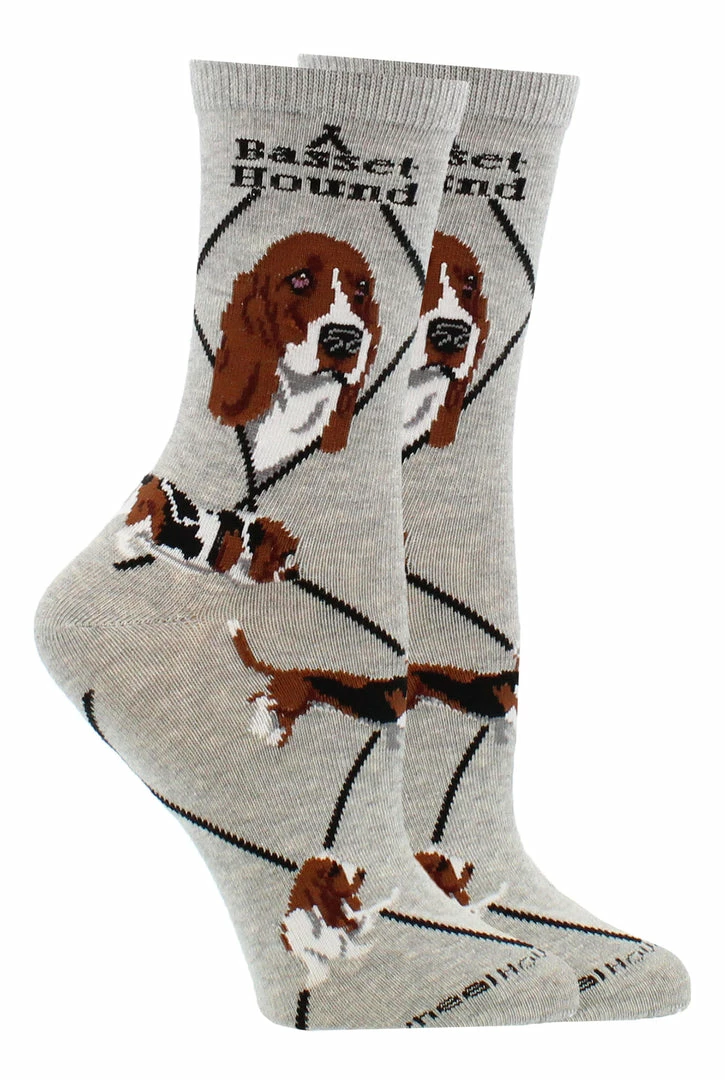 Cheapest ๐ฏ WHD Crazy ๐งฆ Socks - Crew Basset Hound ๐งฆ Socks For ๐ฉ Women Gift For ๐ Dog Lovers ๐ 1 WHD Crazy Socks - Crew Basset Hound Socks For Women Gift For Dog Lovers