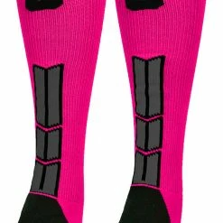 Best Sale ๐ MadSportsStuff โพ Baseball ๐งฆ Socks Neon Pink And Black Player ID Custom Number Over The Calf ๐งฆ Socks For ๐ฅ Softball โพ Baseball Football Boys And ๐ง Girls โจ 150 MadSportsStuff Baseball Socks Neon Pink And Black Player ID Custom Number Over The Calf Socks For Softball Baseball Football Boys And Girls