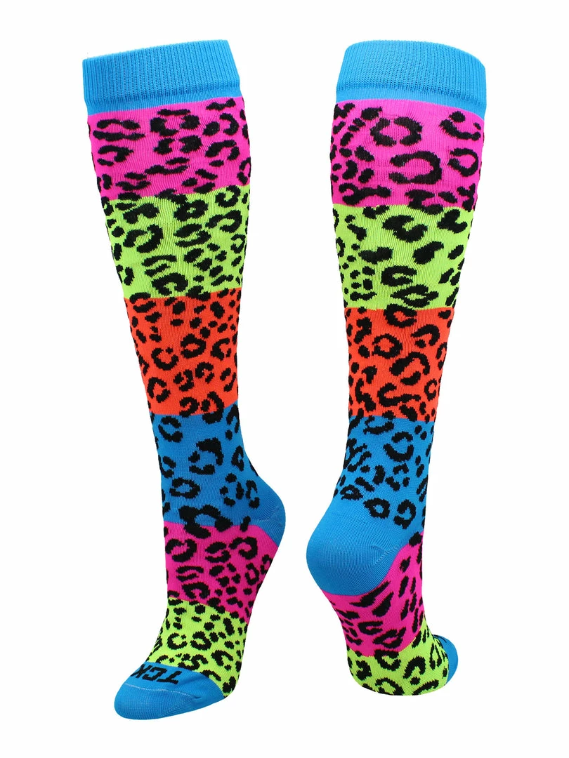 Best Pirce ๐ TCK Neon Rainbow Fun Print OTC ๐งฆ Socks ๐ฅ Softball ๐งฆ Socks ๐งจ 5 TCK Neon Rainbow Fun Print OTC Socks Softball Socks