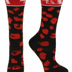 TCK All Schools Nebraska Cornhuskers Socks Womens Savage Crew Socks