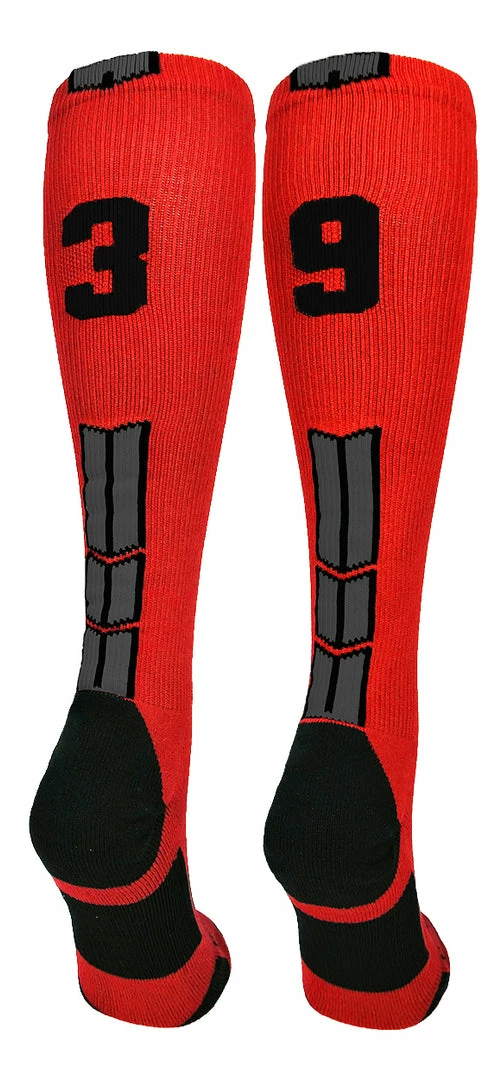 Wholesale π₯° MadSportsStuff βΎ Baseball 𧦠Socks Red And Black Player ID Custom Number Over The Calf 𧦠Socks For π₯ Softball βΎ Baseball Football Boys And π§ Girls π 91 MadSportsStuff Baseball Socks Red And Black Player ID Custom Number Over The Calf Socks For Softball Baseball Football Boys And Girls