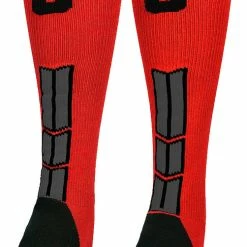Budget ๐ฏ MadSportsStuff Red And Black Player ID Custom Number Over The Calf ๐งฆ Socks For ๐ฅ Softball โพ Baseball Football Boys And ๐ง Girls โพ Baseball ๐งฆ Socks ๐ 196 MadSportsStuff Red And Black Player ID Custom Number Over The Calf Socks For Softball Baseball Football Boys And Girls Baseball Socks