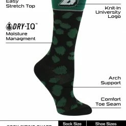 TCK Binghamton Bearcats Socks Womens Savage Crew Socks