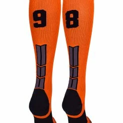 Deals โญ MadSportsStuff ๐ฅ Softball ๐งฆ Socks Orange And Black Player ID Custom Number Over The Calf ๐งฆ Socks For ๐ฅ Softball โพ Baseball Football Boys And ๐ง Girls ๐ 198 MadSportsStuff Softball Socks Orange And Black Player ID Custom Number Over The Calf Socks For Softball Baseball Football Boys And Girls