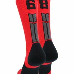 Promo ๐ MadSportsStuff Red And Black Player ID Custom Number Crew ๐งฆ Socks For ๐ Basketball Lacrosse Volleyball Boys And ๐ง Girls Volleyball ๐งฆ Socks โจ 115 MadSportsStuff Red And Black Player ID Custom Number Crew Socks For Basketball Lacrosse Volleyball Boys And Girls Volleyball Socks