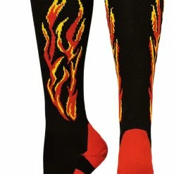 MadSportsStuff Flame Soccer Style Over The Calf Athletic Socks (multiple Colors)