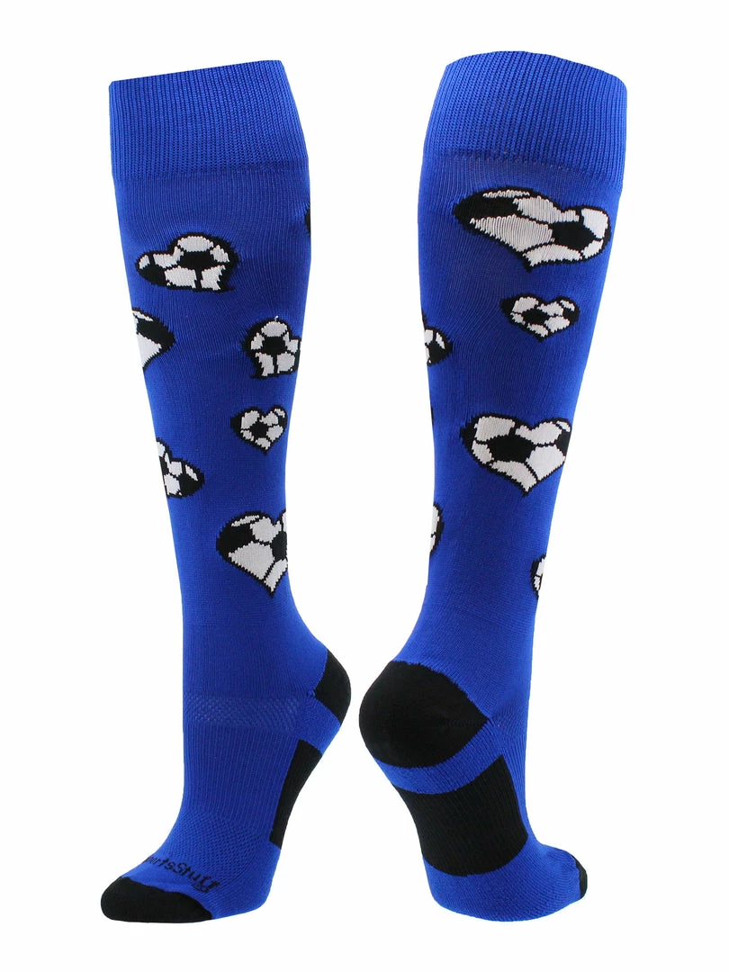 Brand new ๐ MadSportsStuff Soccer ๐งฆ Socks Love Soccer Hearts ๐งฆ Socks Over The Calf ๐ 8 MadSportsStuff Soccer Socks Love Soccer Hearts Socks Over The Calf
