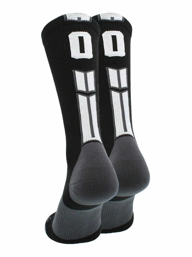 Outlet ๐งจ MadSportsStuff Black Player ID Custom Number Crew ๐งฆ Socks For ๐ Basketball Lacrosse Volleyball Boys And ๐ง Girls Volleyball ๐งฆ Socks ๐ฏ 6 MadSportsStuff Black Player ID Custom Number Crew Socks For Basketball Lacrosse Volleyball Boys And Girls Volleyball Socks