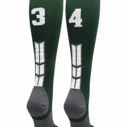 Best Pirce ๐ MadSportsStuff Dark Green Player ID Custom Number Over The Calf ๐งฆ Socks For ๐ฅ Softball โพ Baseball Football Boys And ๐ง Girls ๐ฅ Softball ๐งฆ Socks ๐คฉ 201 MadSportsStuff Dark Green Player ID Custom Number Over The Calf Socks For Softball Baseball Football Boys And Girls Softball Socks