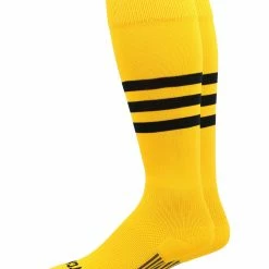 MadSportsStuff Dugout 3 Stripe Baseball Socks Over The Calf Length Pattern B