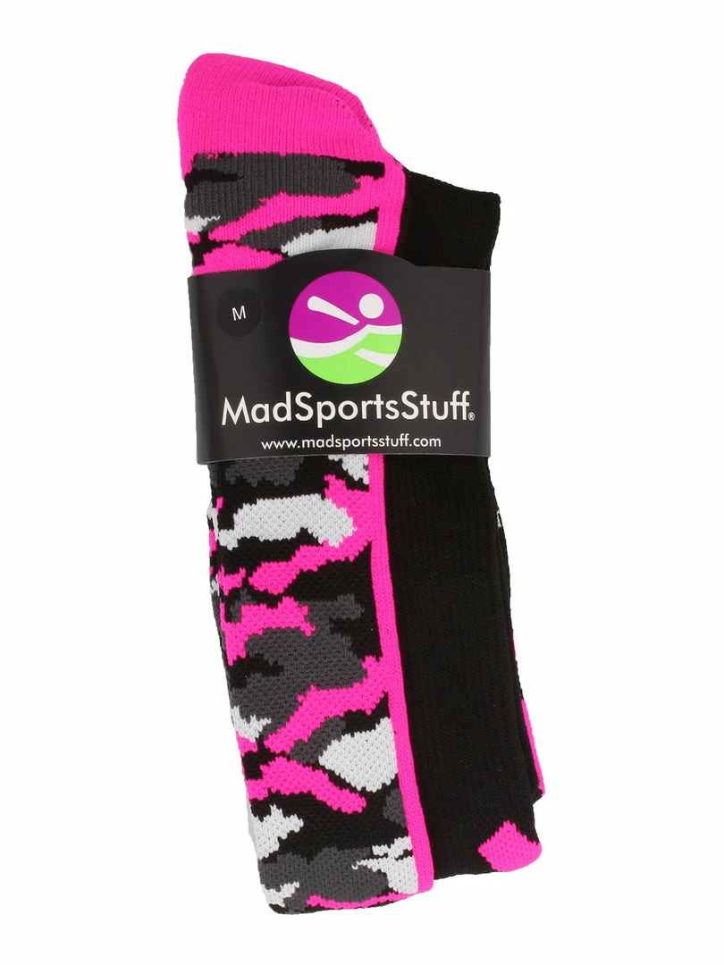 Deals ๐ MadSportsStuff Pink Ribbon Breast Cancer Awareness Camo Over The Calf ๐งฆ Socks (multiple Colors) โพ Baseball ๐งฆ Socks โจ 3 MadSportsStuff Pink Ribbon Breast Cancer Awareness Camo Over The Calf Socks (multiple Colors) Baseball Socks