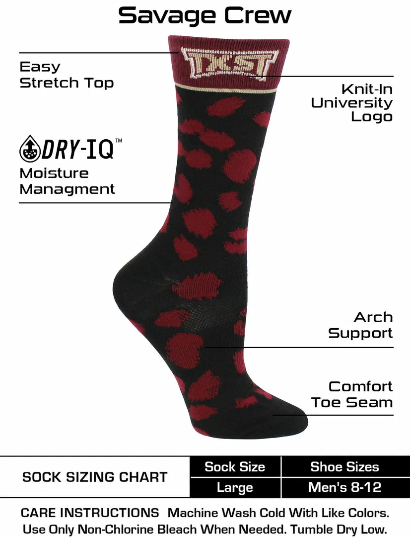 Budget ๐ TCK All Schools Texas State Bobcats ๐งฆ Socks ๐ฉ Womens Savage Crew ๐งฆ Socks ๐ 3 TCK All Schools Texas State Bobcats Socks Womens Savage Crew Socks