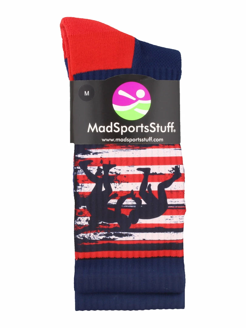 Promo ๐ MadSportsStuff USA Flag Fighting Wrestlers Athletic Crew ๐งฆ Socks Wrestling ๐งฆ Socks ๐ 2 MadSportsStuff USA Flag Fighting Wrestlers Athletic Crew Socks Wrestling Socks