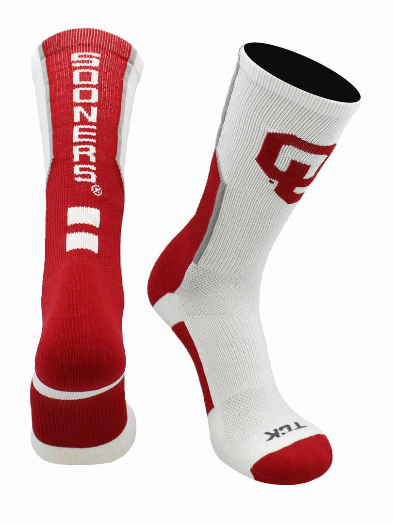 Wholesale ๐ฅฐ TCK OU Oklahoma Sooners ๐งฆ Socks Perimeter Crew ๐ 6 TCK OU Oklahoma Sooners Socks Perimeter Crew