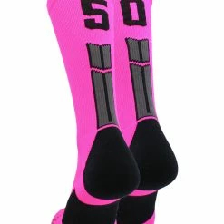 Best deal ๐ฏ MadSportsStuff Neon Pink And Black Player ID Custom Number Crew ๐งฆ Socks For ๐ Basketball Lacrosse Volleyball Boys And ๐ง Girls ๐คฉ 158 MadSportsStuff Neon Pink And Black Player ID Custom Number Crew Socks For Basketball Lacrosse Volleyball Boys And Girls