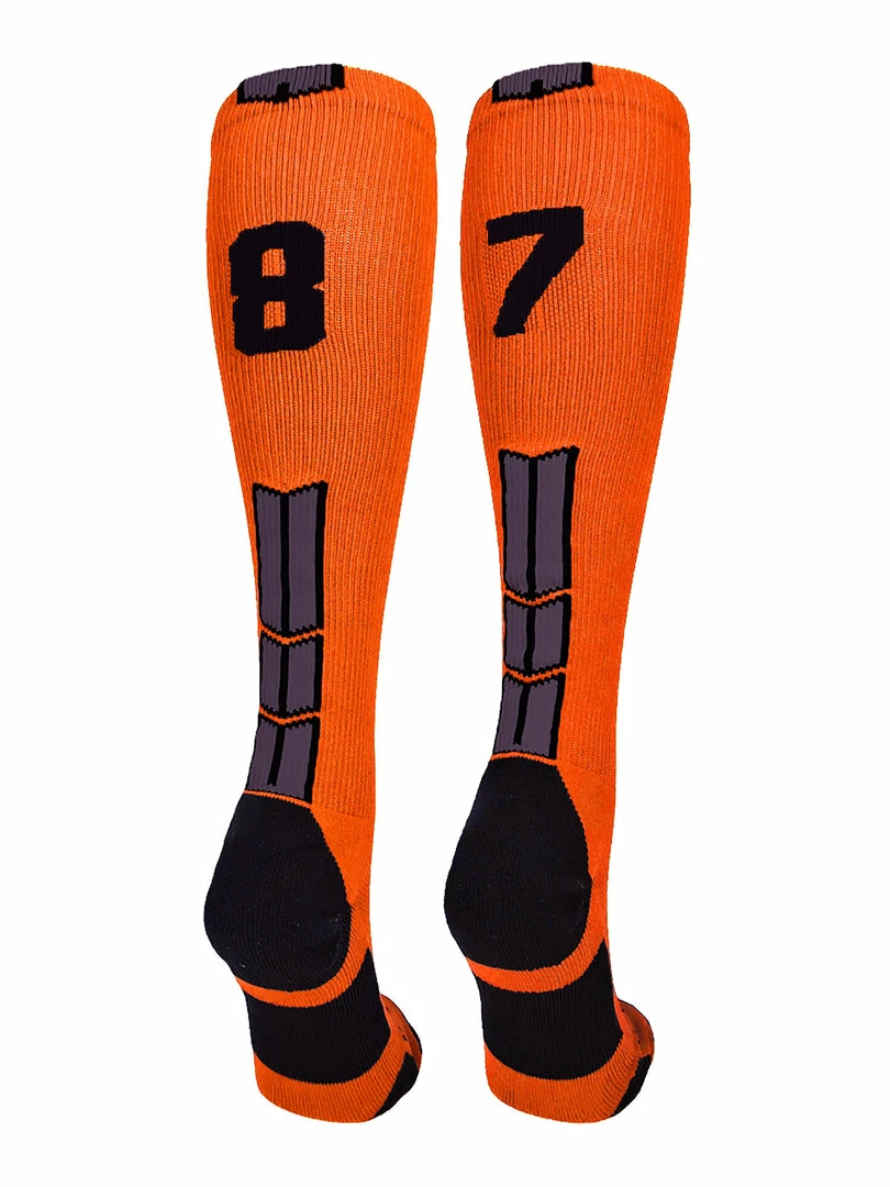 Deals โญ MadSportsStuff ๐ฅ Softball ๐งฆ Socks Orange And Black Player ID Custom Number Over The Calf ๐งฆ Socks For ๐ฅ Softball โพ Baseball Football Boys And ๐ง Girls ๐ 43 MadSportsStuff Softball Socks Orange And Black Player ID Custom Number Over The Calf Socks For Softball Baseball Football Boys And Girls