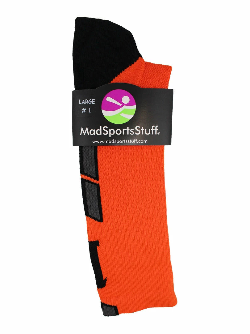 Flash Sale β MadSportsStuff Orange And Black Player ID Custom Number Crew 𧦠Socks For π Basketball Lacrosse Volleyball Boys And π§ Girls β 3 MadSportsStuff Orange And Black Player ID Custom Number Crew Socks For Basketball Lacrosse Volleyball Boys And Girls