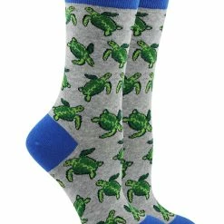 WHD Sea Turtle Socks For Women Gift For Sea Turtle Lovers Crazy Socks - Crew
