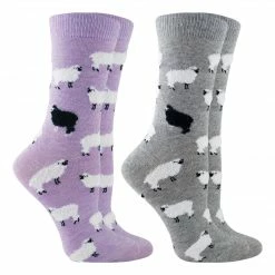 New ๐ฅฐ WHD Black Sheep ๐งฆ Socks For ๐ฉ Women With Fuzzy Sheep - Sheep Lovers Gift - 2-Pack Crazy ๐งฆ Socks - Crew ๐ 7 WHD Black Sheep Socks For Women With Fuzzy Sheep - Sheep Lovers Gift - 2-Pack Crazy Socks - Crew