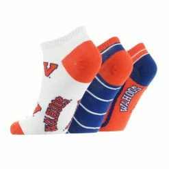 TCK Virginia Cavaliers No Show Socks Full Field 3 Pack