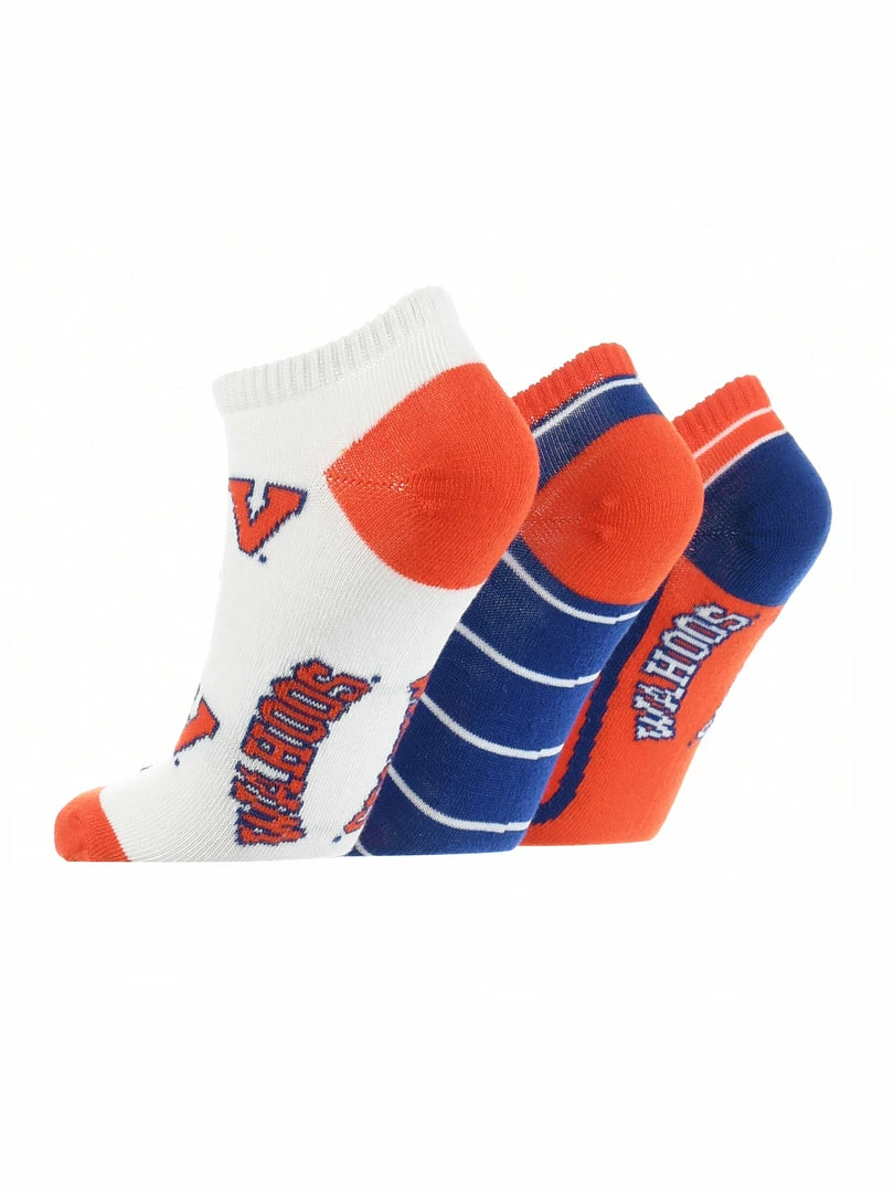 Best Pirce โค๏ธ TCK Virginia Cavaliers No Show ๐งฆ Socks Full Field 3 Pack ๐ 2 TCK Virginia Cavaliers No Show Socks Full Field 3 Pack