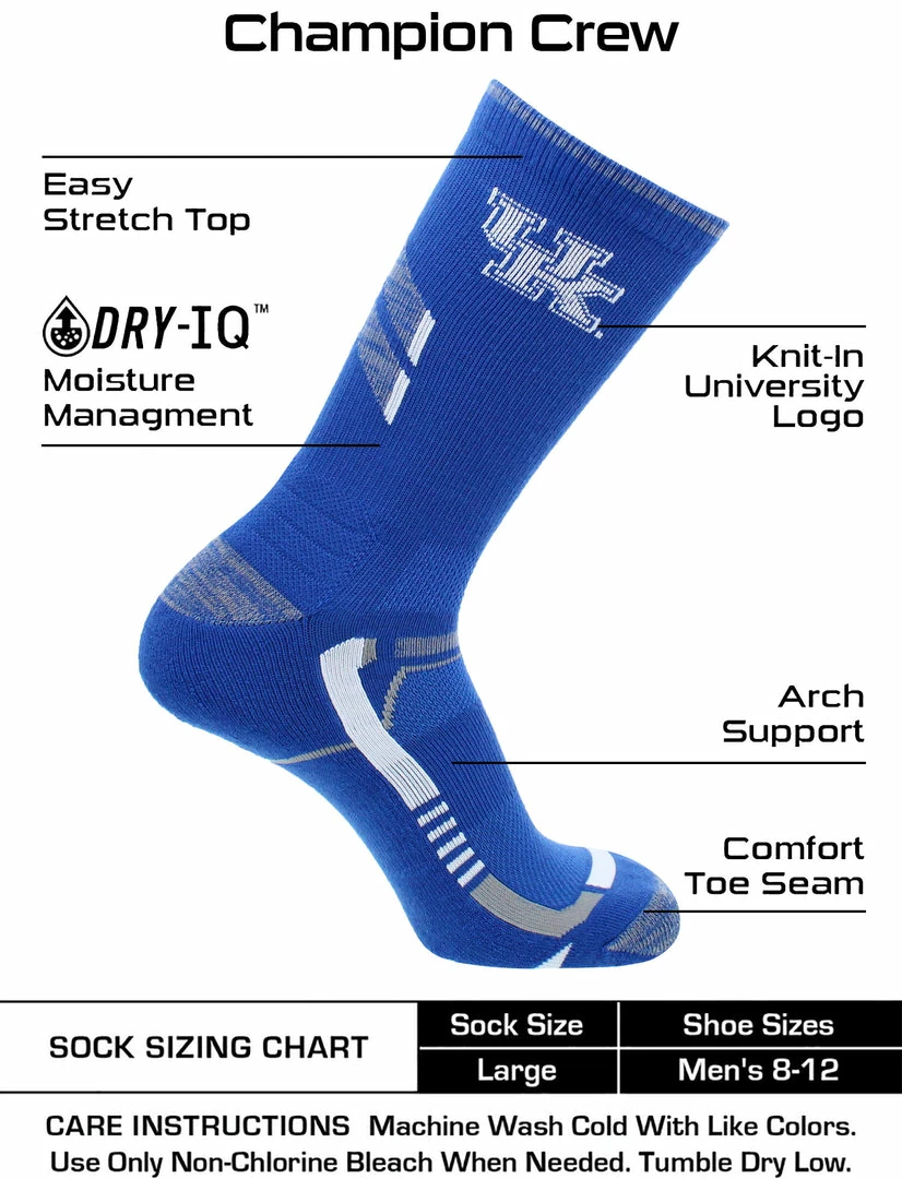 Best deal ๐ฅฐ TCK All Schools Kentucky Wildcats ๐งฆ Socks University Of Kentucky Wildcats Champion Crew ๐งฆ Socks ๐ 3 TCK All Schools Kentucky Wildcats Socks University Of Kentucky Wildcats Champion Crew Socks