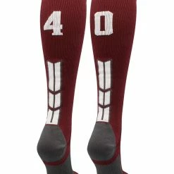Best Sale ๐ MadSportsStuff Maroon Player ID Custom Number Over The Calf ๐งฆ Socks For ๐ฅ Softball โพ Baseball Football Boys And ๐ง Girls ๐ฅ Softball ๐งฆ Socks ๐ 193 MadSportsStuff Maroon Player ID Custom Number Over The Calf Socks For Softball Baseball Football Boys And Girls Softball Socks