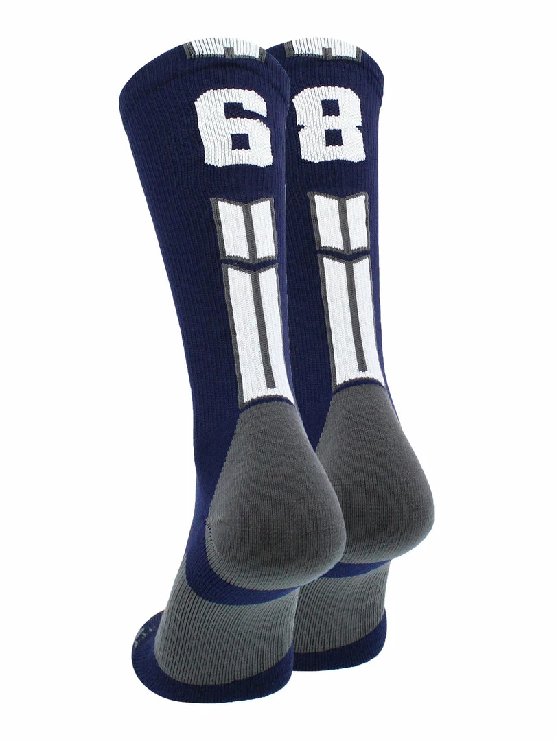 Coupon ๐งจ MadSportsStuff Volleyball ๐งฆ Socks Navy Player ID Custom Number Crew ๐งฆ Socks For ๐ Basketball Lacrosse Volleyball Boys And ๐ง Girls โ๏ธ 11 MadSportsStuff Volleyball Socks Navy Player ID Custom Number Crew Socks For Basketball Lacrosse Volleyball Boys And Girls