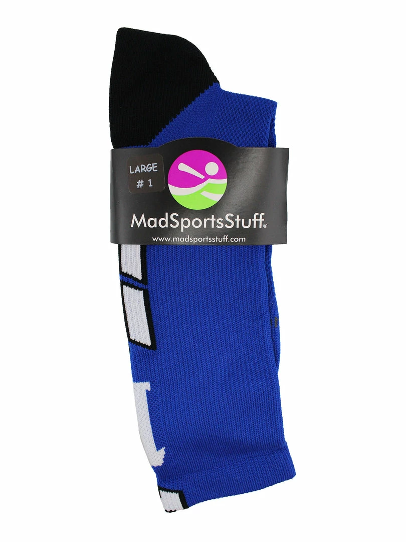 Budget ๐คฉ MadSportsStuff Volleyball ๐งฆ Socks Royal Player ID Custom Number Crew ๐งฆ Socks For ๐ Basketball Lacrosse Volleyball Boys And ๐ง Girls ๐ 3 MadSportsStuff Volleyball Socks Royal Player ID Custom Number Crew Socks For Basketball Lacrosse Volleyball Boys And Girls