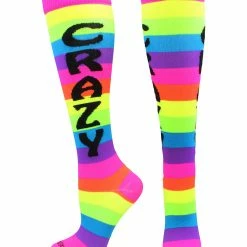 MadSportsStuff Personality Word Socks Over The Calf Length
