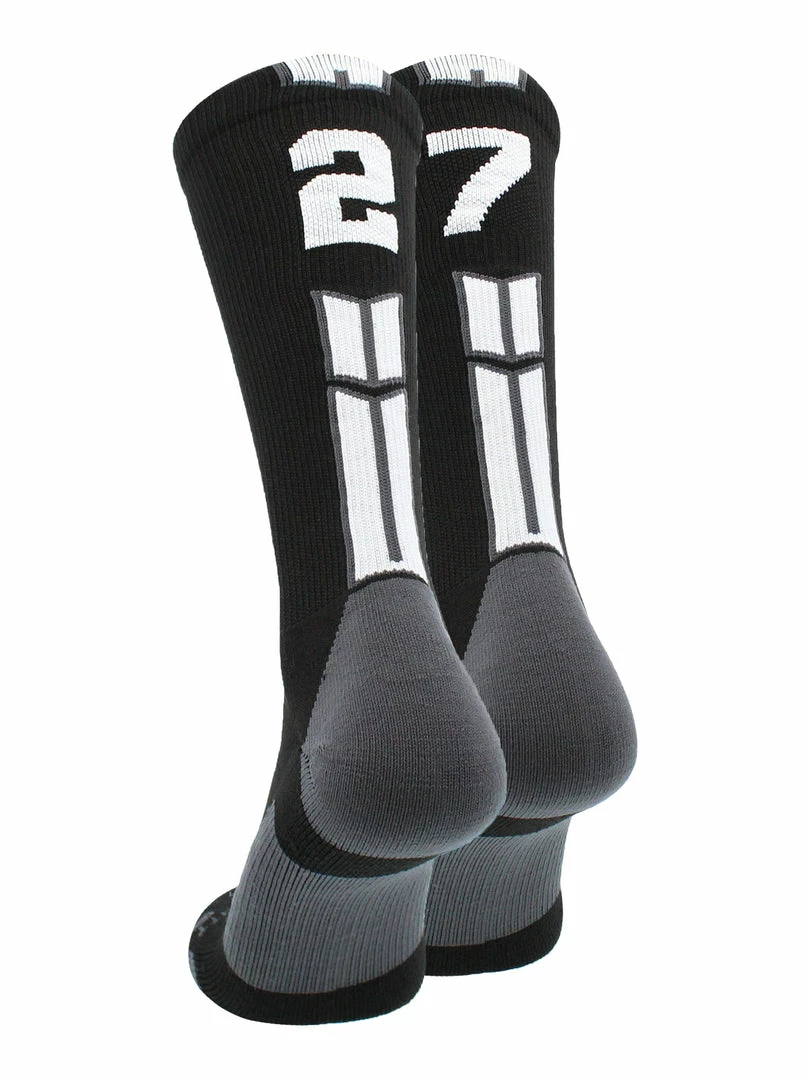 Outlet ๐งจ MadSportsStuff Black Player ID Custom Number Crew ๐งฆ Socks For ๐ Basketball Lacrosse Volleyball Boys And ๐ง Girls Volleyball ๐งฆ Socks ๐ฏ 102 MadSportsStuff Black Player ID Custom Number Crew Socks For Basketball Lacrosse Volleyball Boys And Girls Volleyball Socks