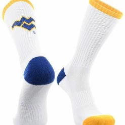 Wholesale ๐ TCK West Virginia Mountaineers ๐งฆ Socks Basic Crew White ๐งฆ Socks All Schools ๐ฏ 7 TCK West Virginia Mountaineers Socks Basic Crew White Socks All Schools