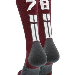Best deal ๐คฉ MadSportsStuff Maroon Player ID Custom Number Crew ๐งฆ Socks For ๐ Basketball Lacrosse Volleyball Boys And ๐ง Girls ๐งจ 155 MadSportsStuff Maroon Player ID Custom Number Crew Socks For Basketball Lacrosse Volleyball Boys And Girls