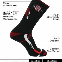 Best deal ๐ฅ TCK San Diego State Aztecs ๐งฆ Socks San Diego State University Aztecs Champion Crew ๐งฆ Socks All Schools ๐ 7 TCK San Diego State Aztecs Socks San Diego State University Aztecs Champion Crew Socks All Schools